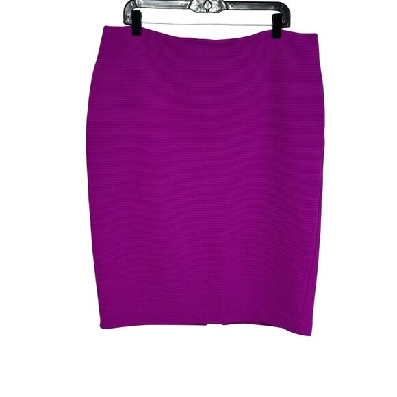 Attention Womens XL Fuchsia Pencil Skirt Polyester/Spandex - Picture 1 of 4